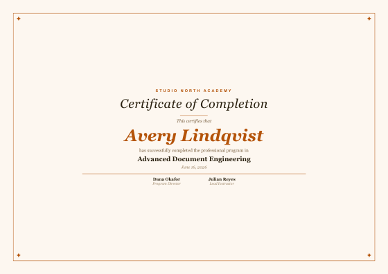 Certificate (elegant)