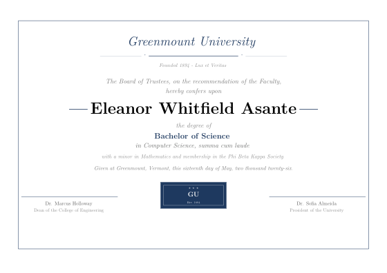 Diploma (elegant)