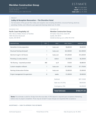 Estimate (slate)