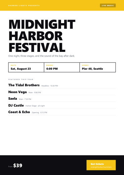 Event poster (modern)