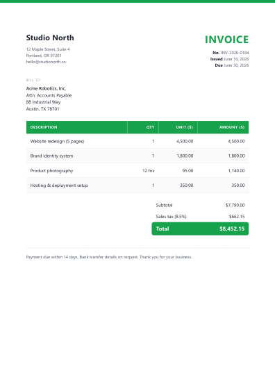 Invoice