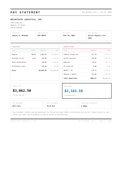 Payslip (mono)