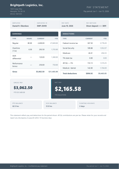 Payslip (slate)